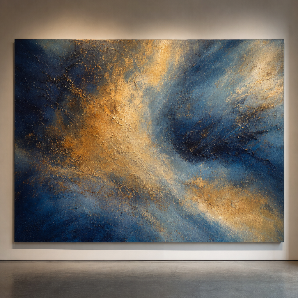 Abstract painting Celestial Drift